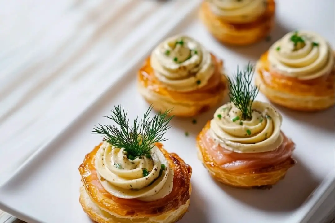 Smoked Salmon and Goat Cheese Puff Pastry Bites Recipe