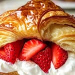 Strawberry Croissant Sandwich with Almond Whipped Cream Recipe