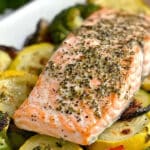 Lemon Herb Sheet Pan Salmon Recipe