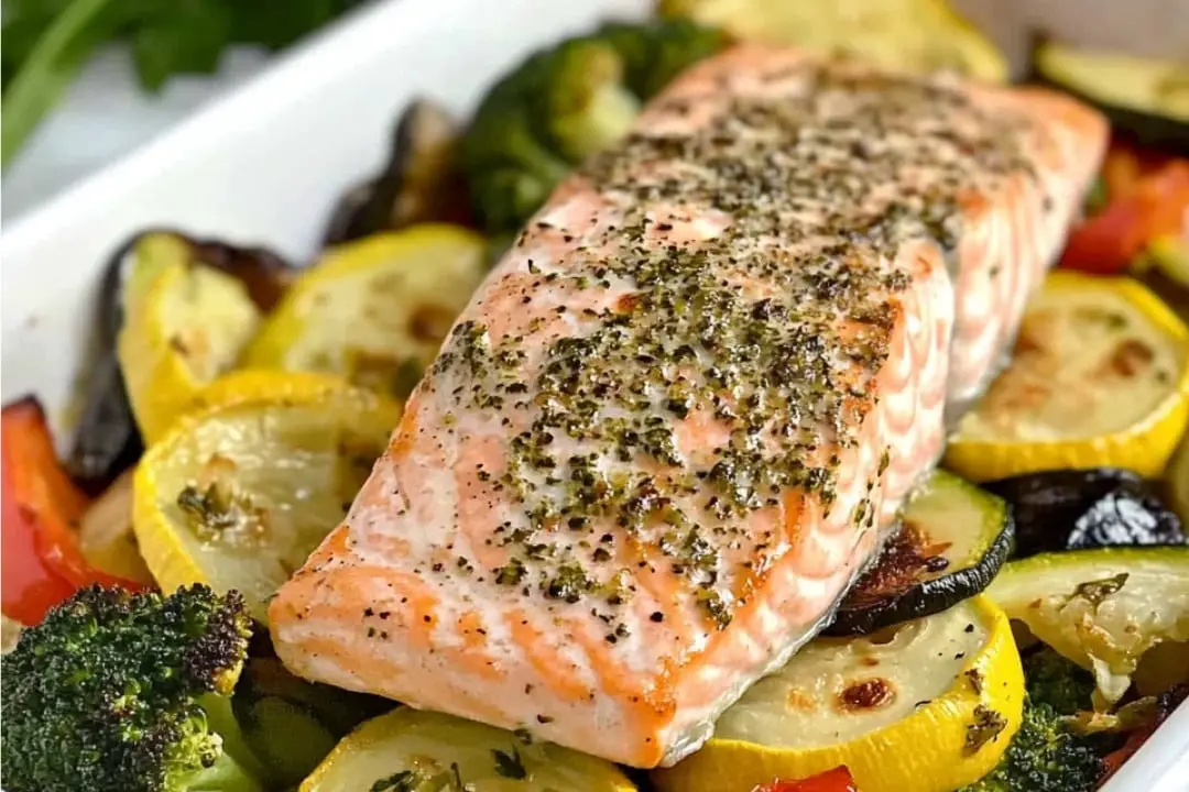 Lemon Herb Sheet Pan Salmon Recipe