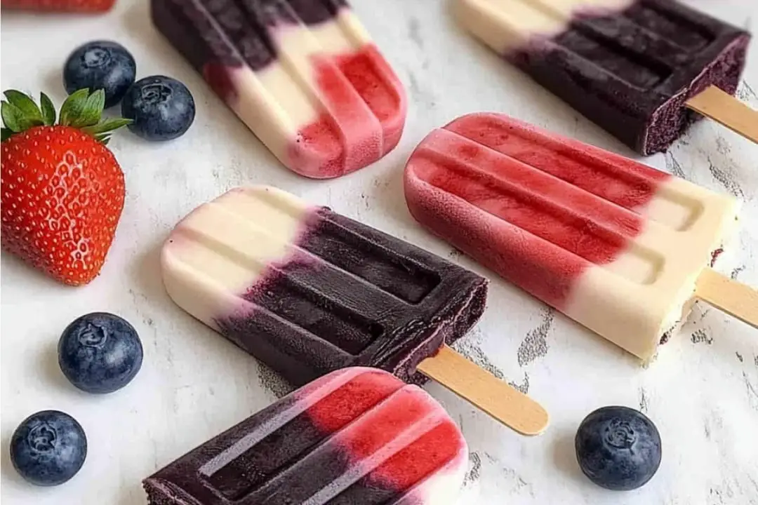Red White and Blue Firecracker Popsicles Recipe