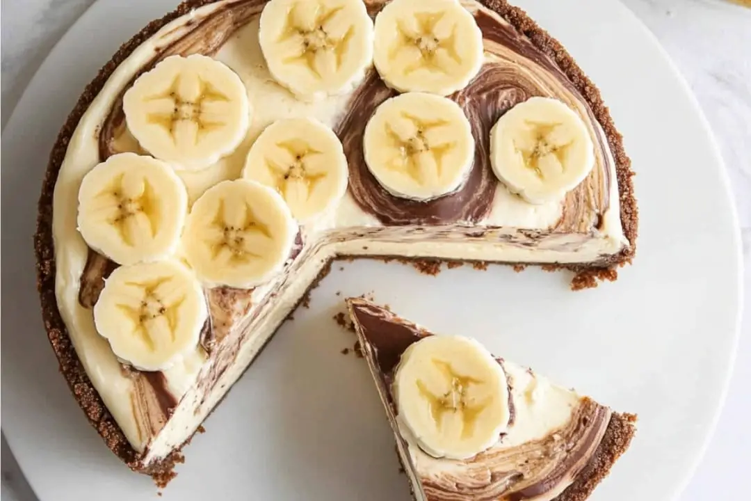 No Bake Nutella Cheesecake with Banana Recipe