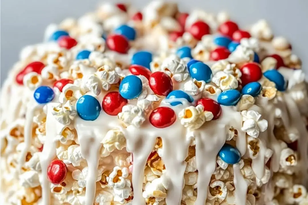 Patriotic Popcorn Cake Recipe