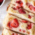 Strawberry Lemonade Sourdough Focaccia Recipe