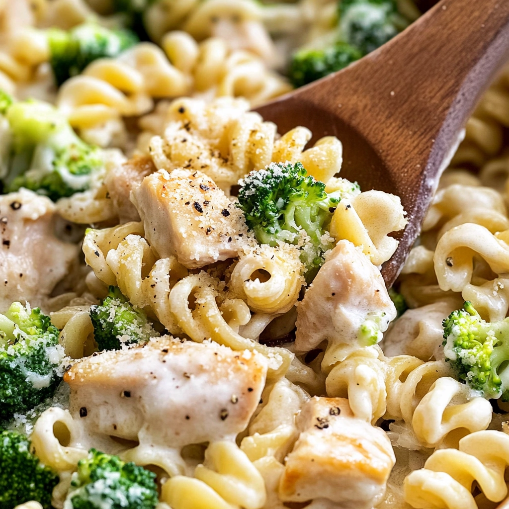 Creamy Lemon Chicken and Broccoli Pasta Recipe - Recipe Image