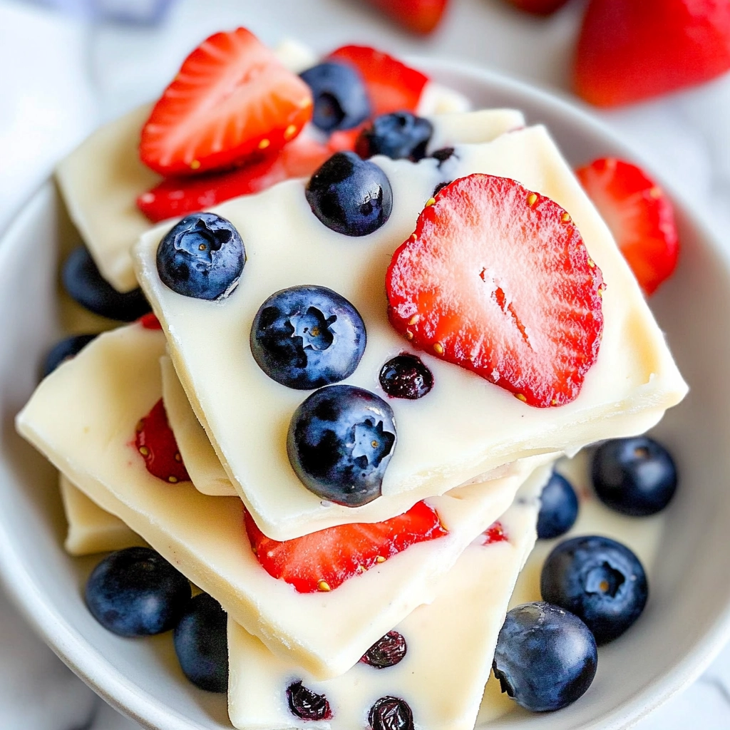 Frozen Yogurt Bark Recipe - Recipe Image