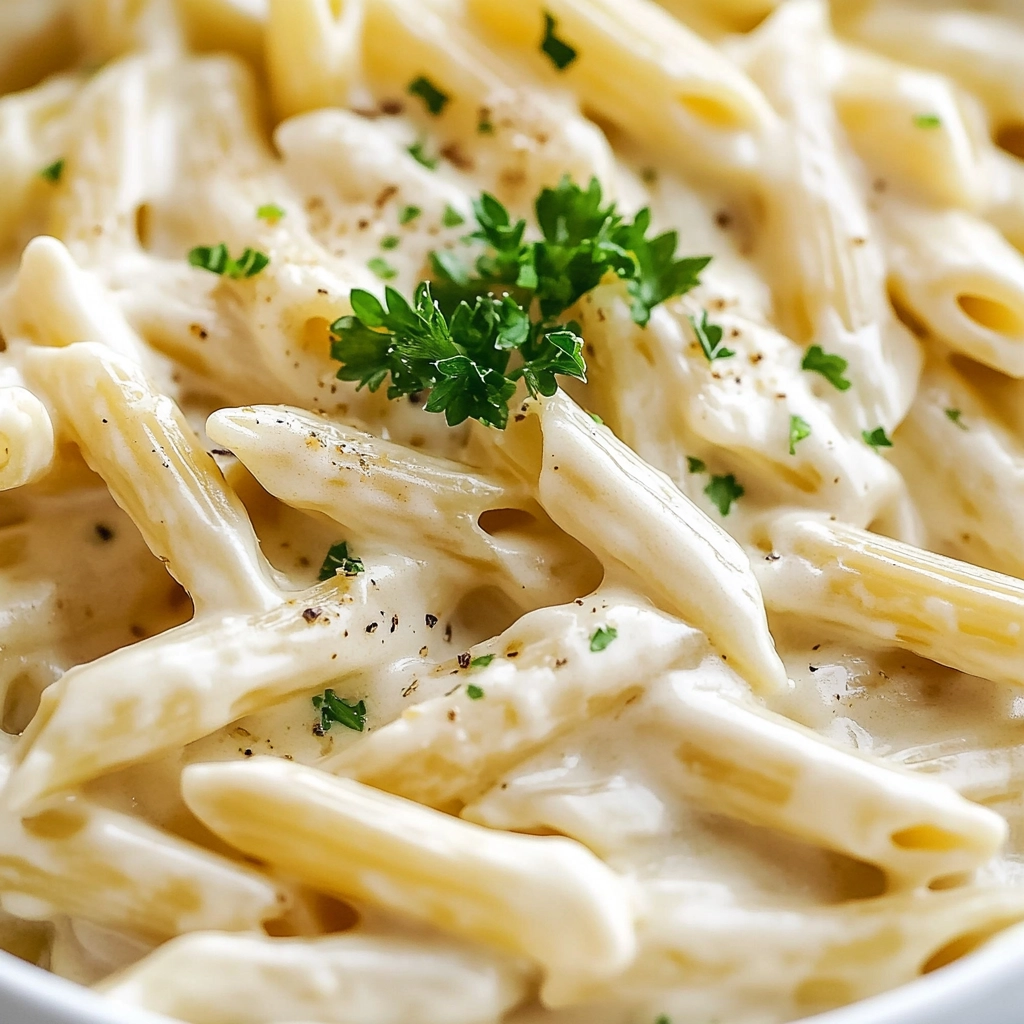 White Sauce Penne Pasta Recipe - Recipe Image