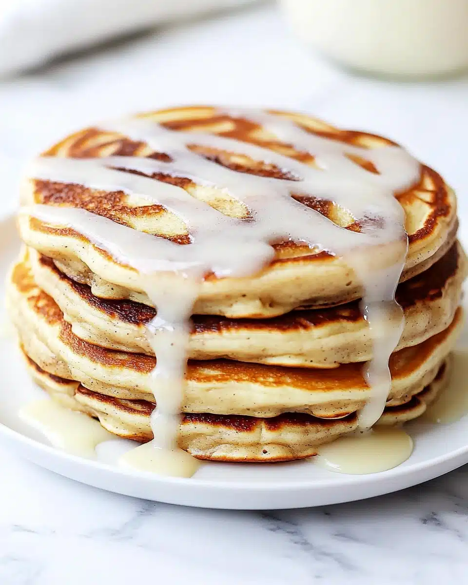 Cinnamon Roll Pancakes Recipe - Recipe Image