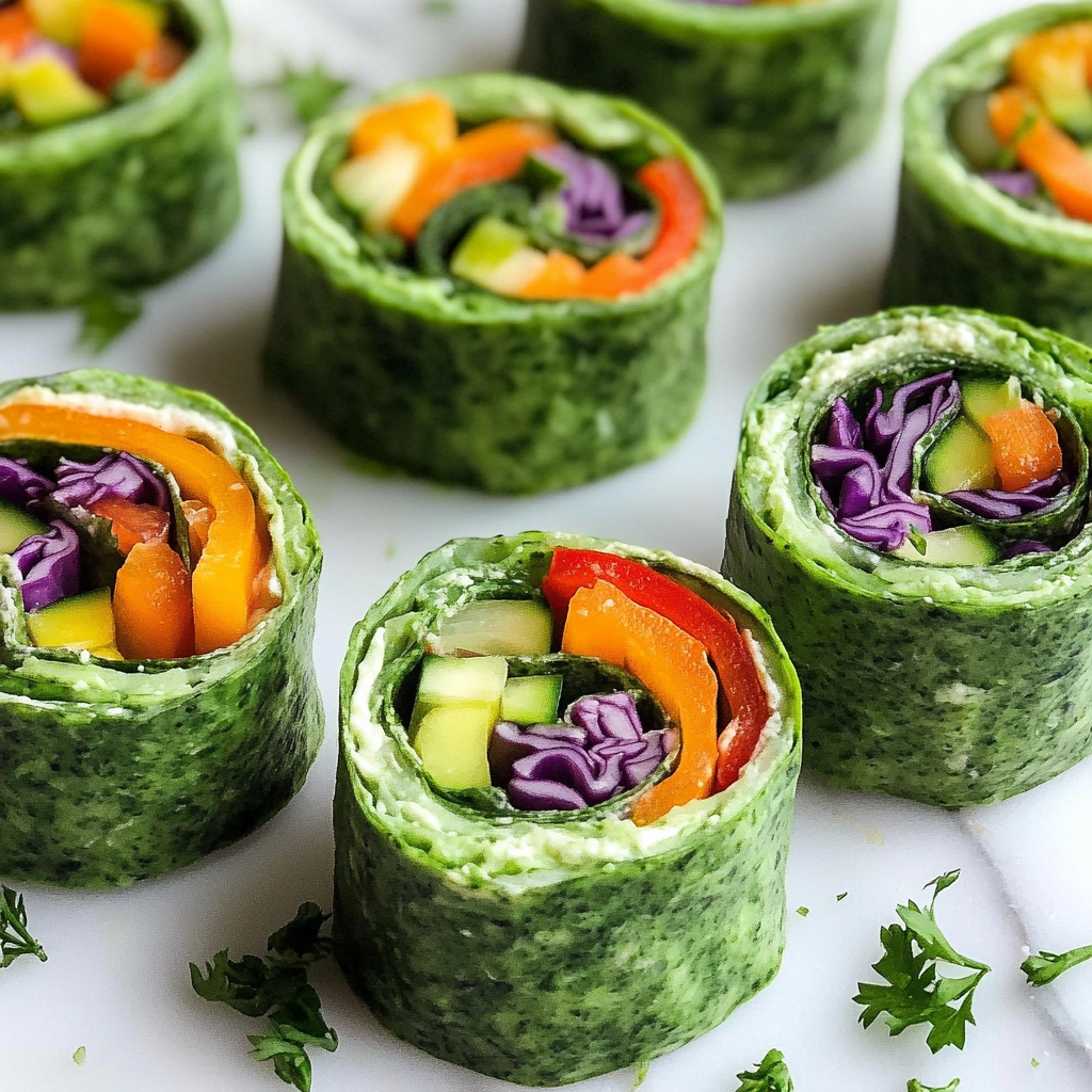 Vegan Veggie Rainbow Wraps Recipe - Recipe Image