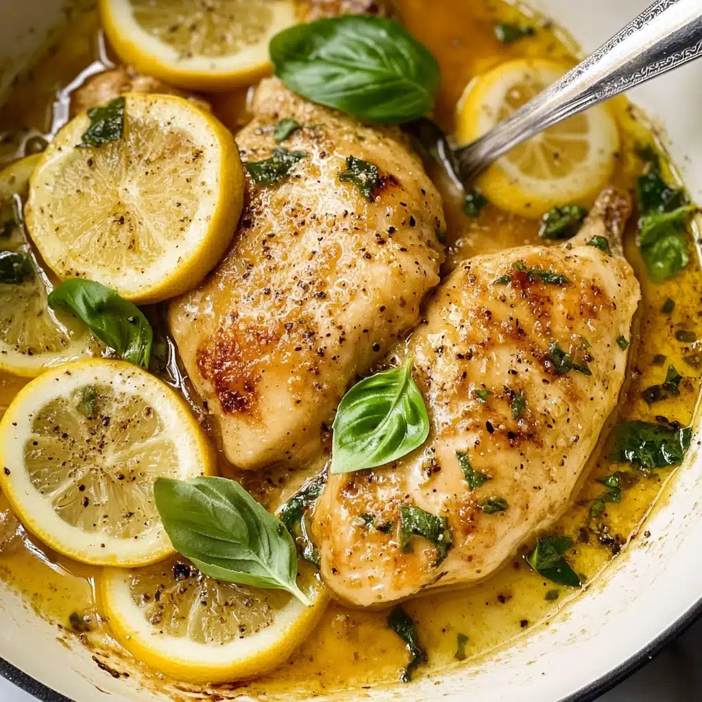 One-Pan Lemon Basil Chicken Recipe - Recipe Image