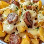 Cheesy Ranch Potatoes and Smoked Sausage Recipe