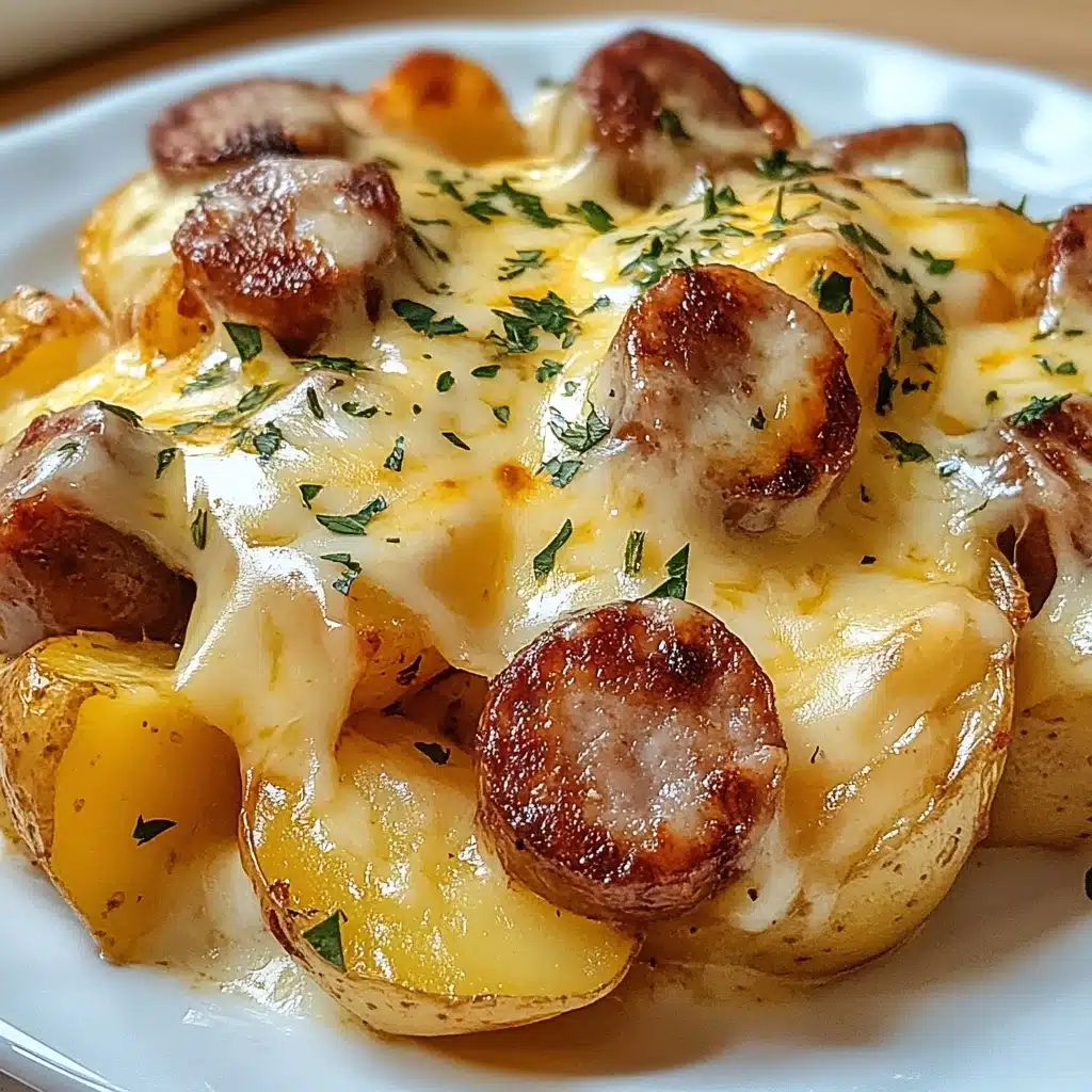 Cheesy Ranch Potatoes and Smoked Sausage Recipe - Recipe Image