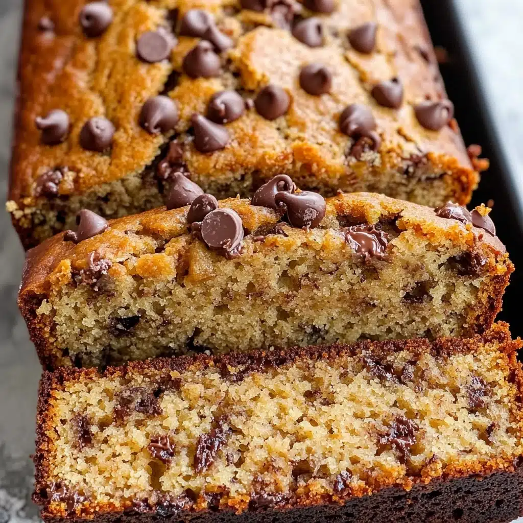 Peanut Butter Chocolate Chip Banana Bread Recipe - Recipe Image