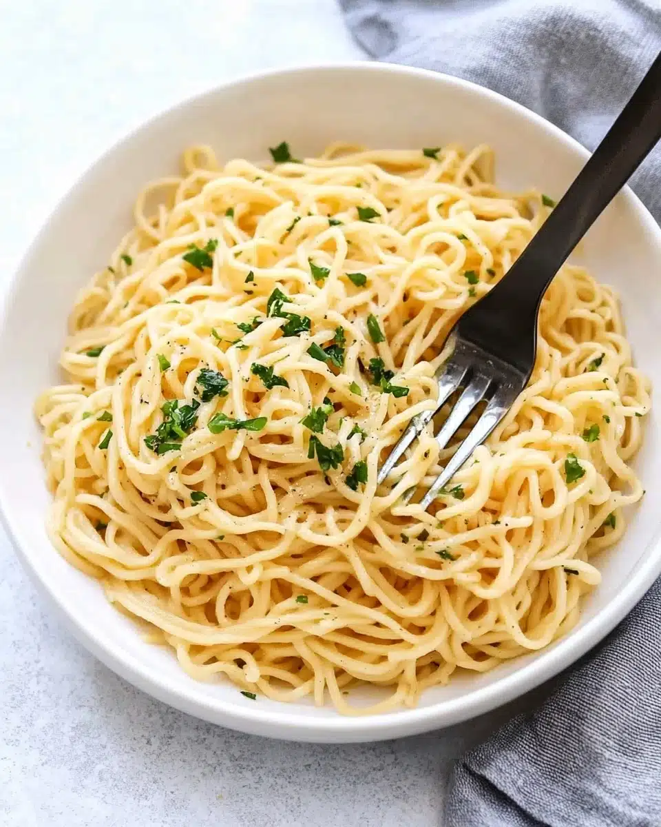 Garlic Butter Ramen Noodles Recipe