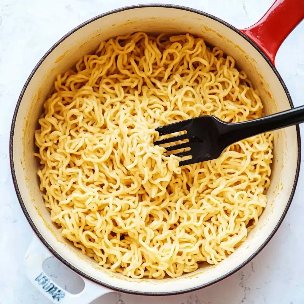 Garlic Butter Ramen Noodles Recipe - Recipe Image