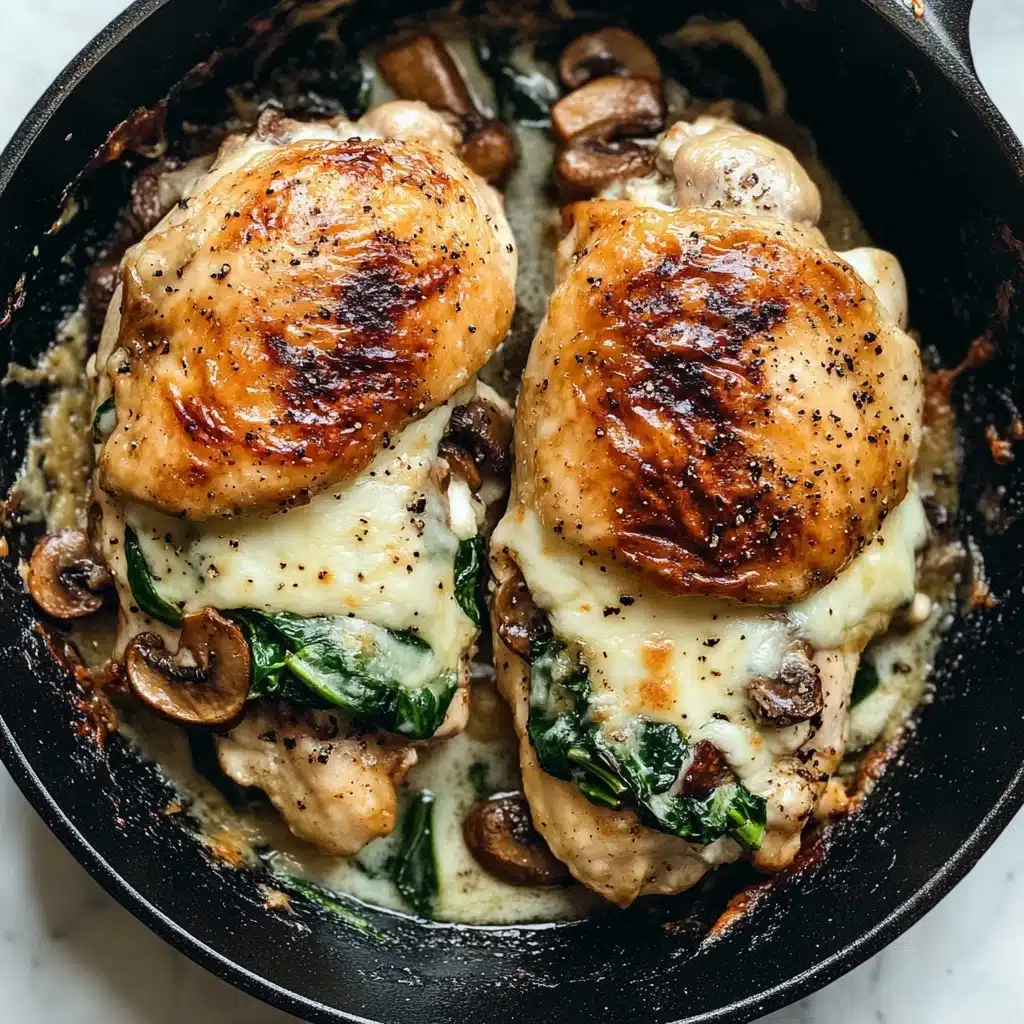 Spinach Mushroom Stuffed Chicken Breast Recipe - Recipe Image