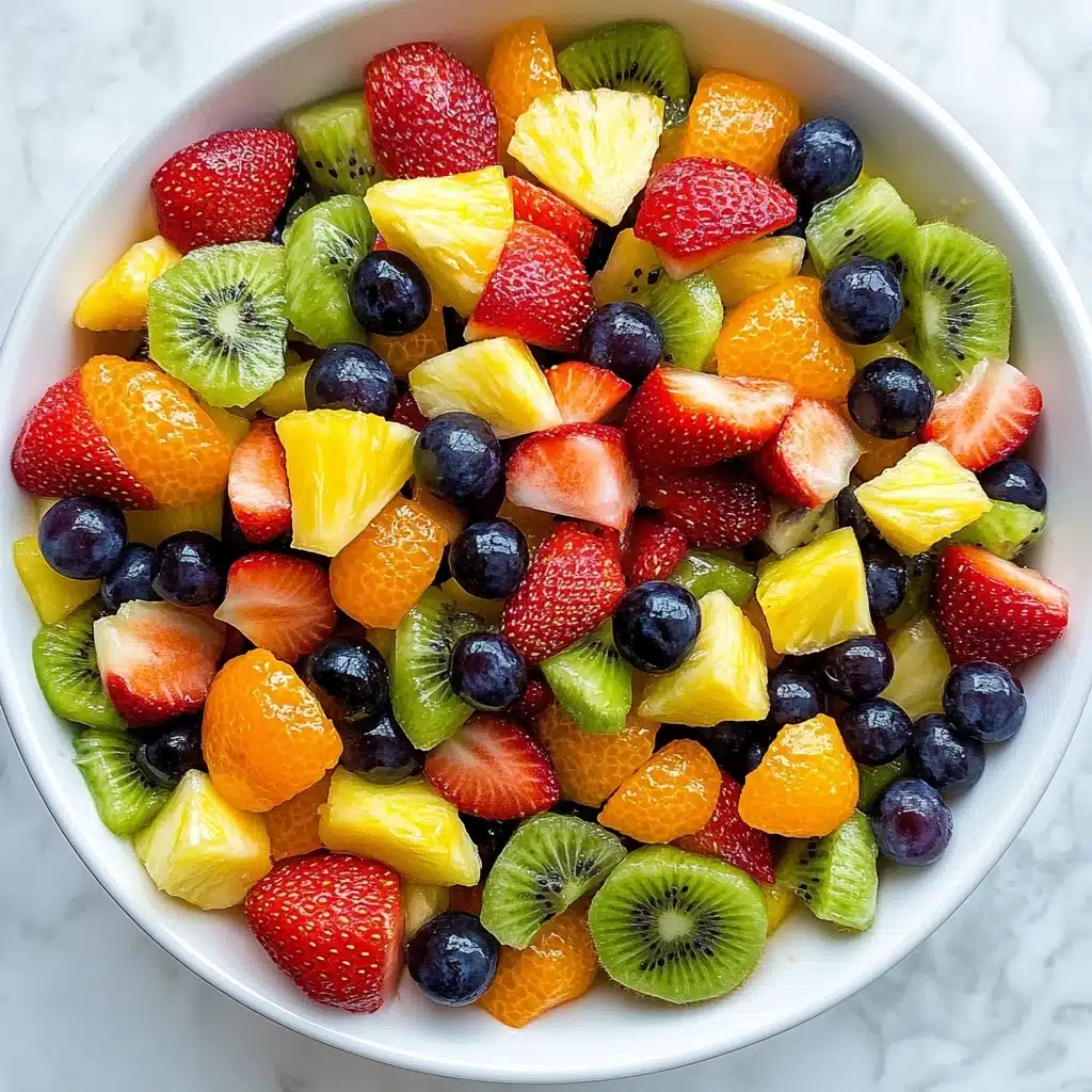 Honey Lime Rainbow Fruit Salad Recipe - Recipe Image