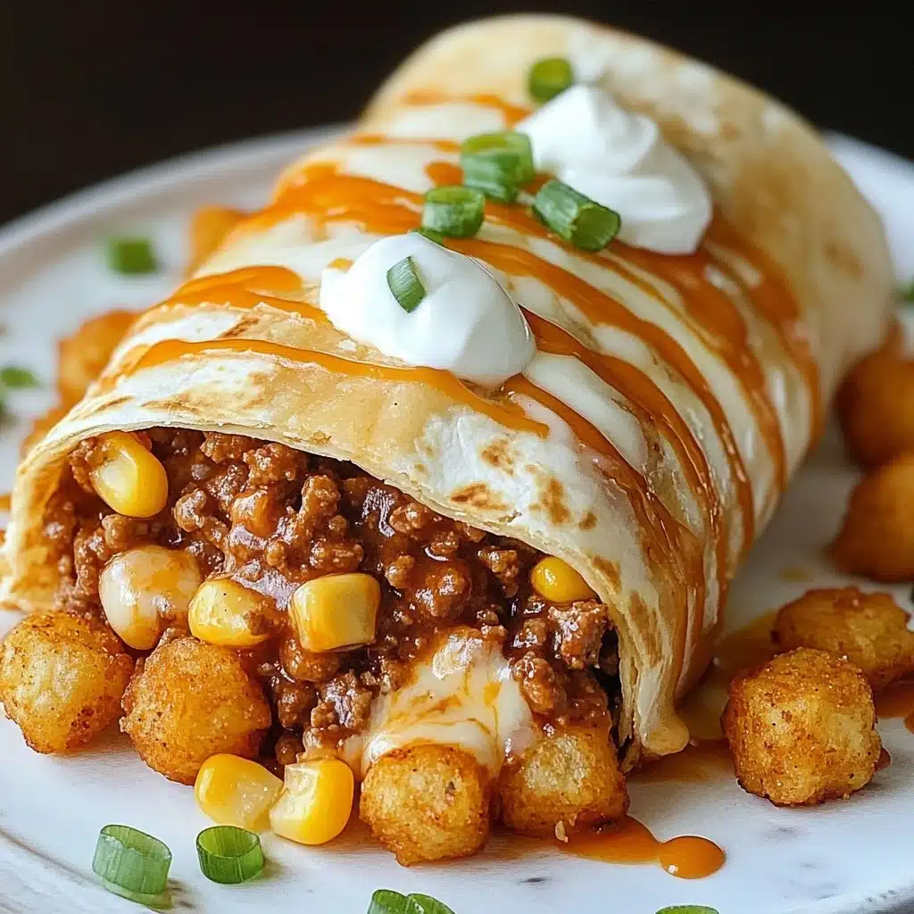 Cheesy Potato Burritos Recipe - Recipe Image
