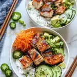 Crispy Spicy Salmon Bowls Recipe