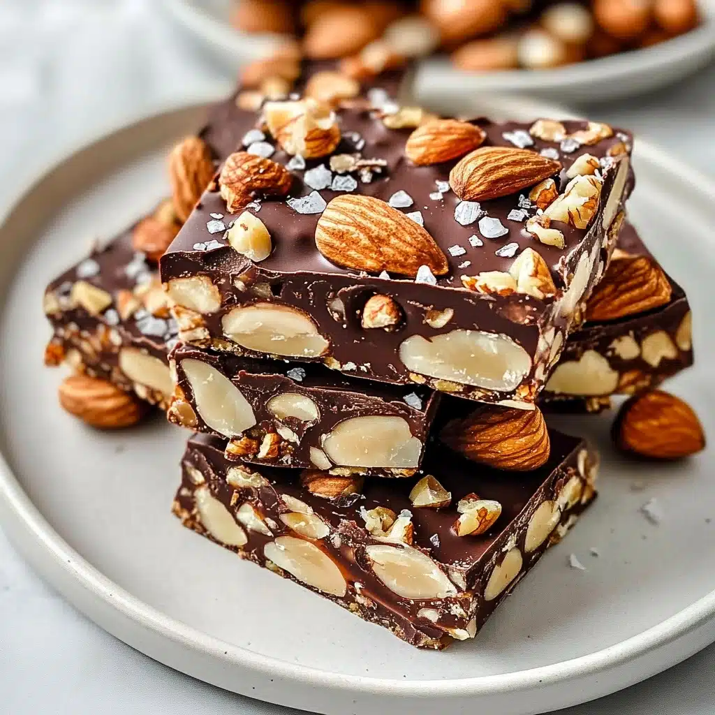 Dark Chocolate and Sea Salt Nut Bars Recipe - Recipe Image