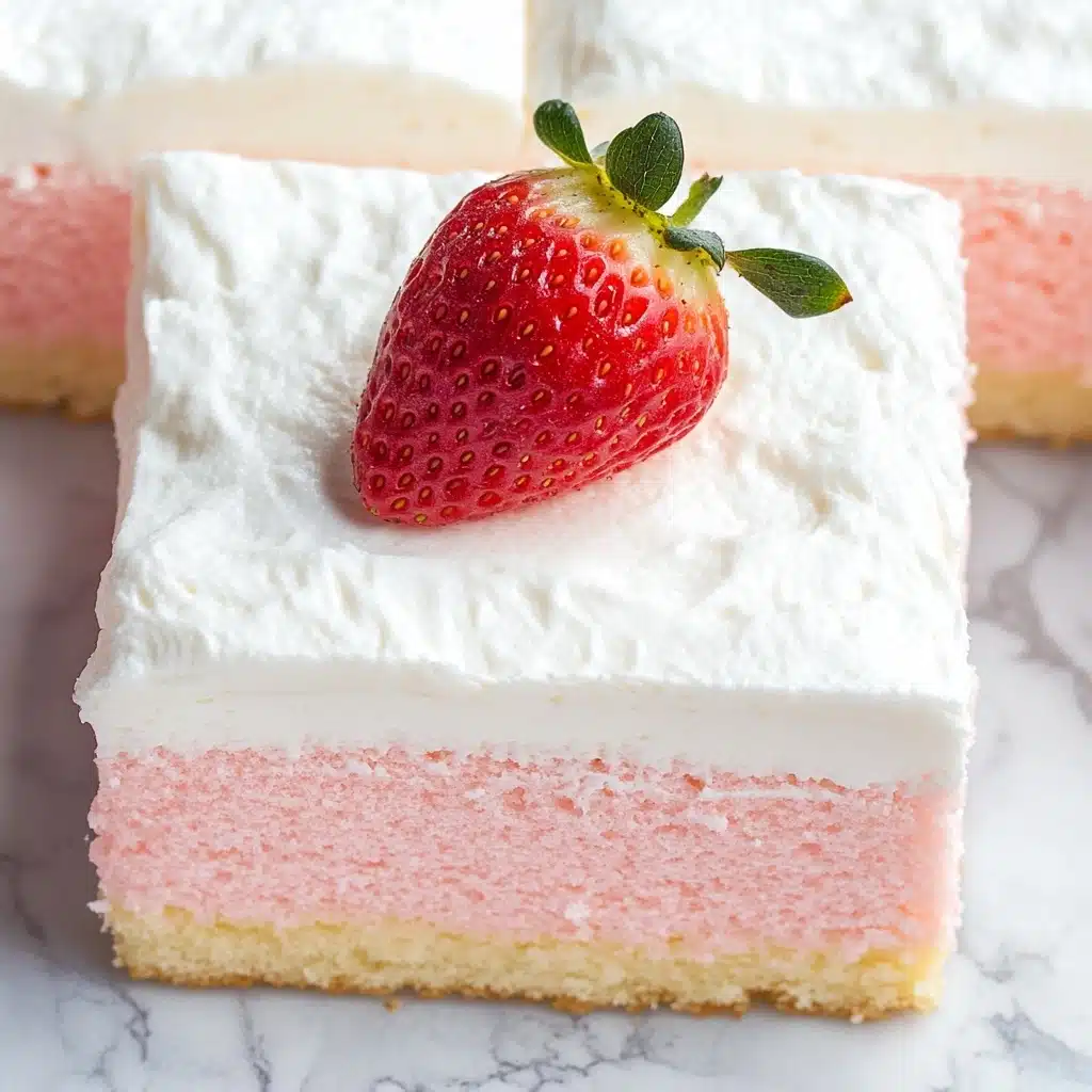 3 Ingredient No Bake Strawberry Cloud Cake Recipe - Recipe Image