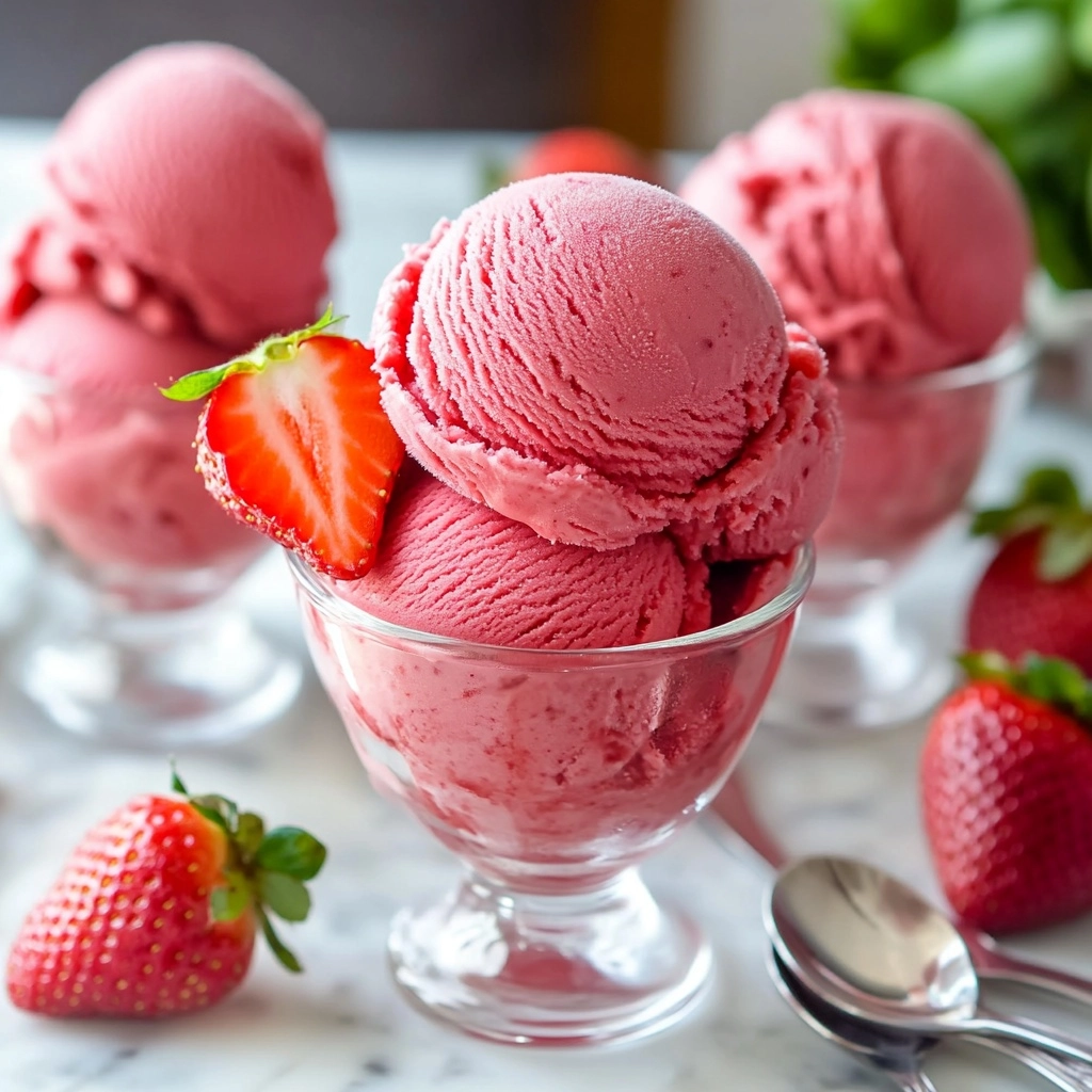 Strawberry Sorbet Recipe - Recipe Image