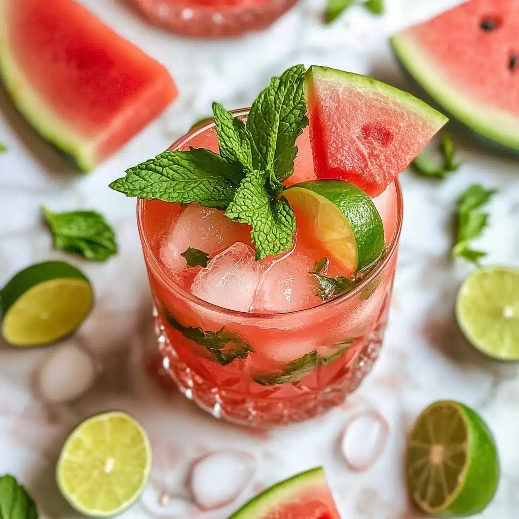Watermelon Mojito Mocktail Recipe - Recipe Image