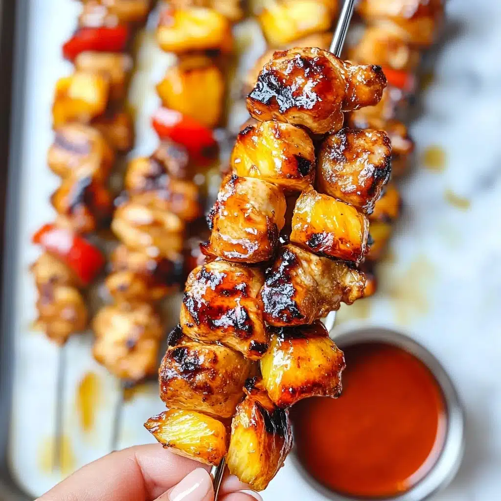 BBQ Pineapple Chicken Kabobs Recipe - Recipe Image