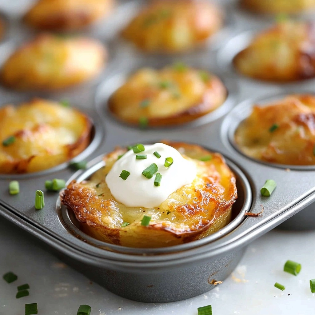 Muffin Tin Mashed Potatoes Recipe - Recipe Image