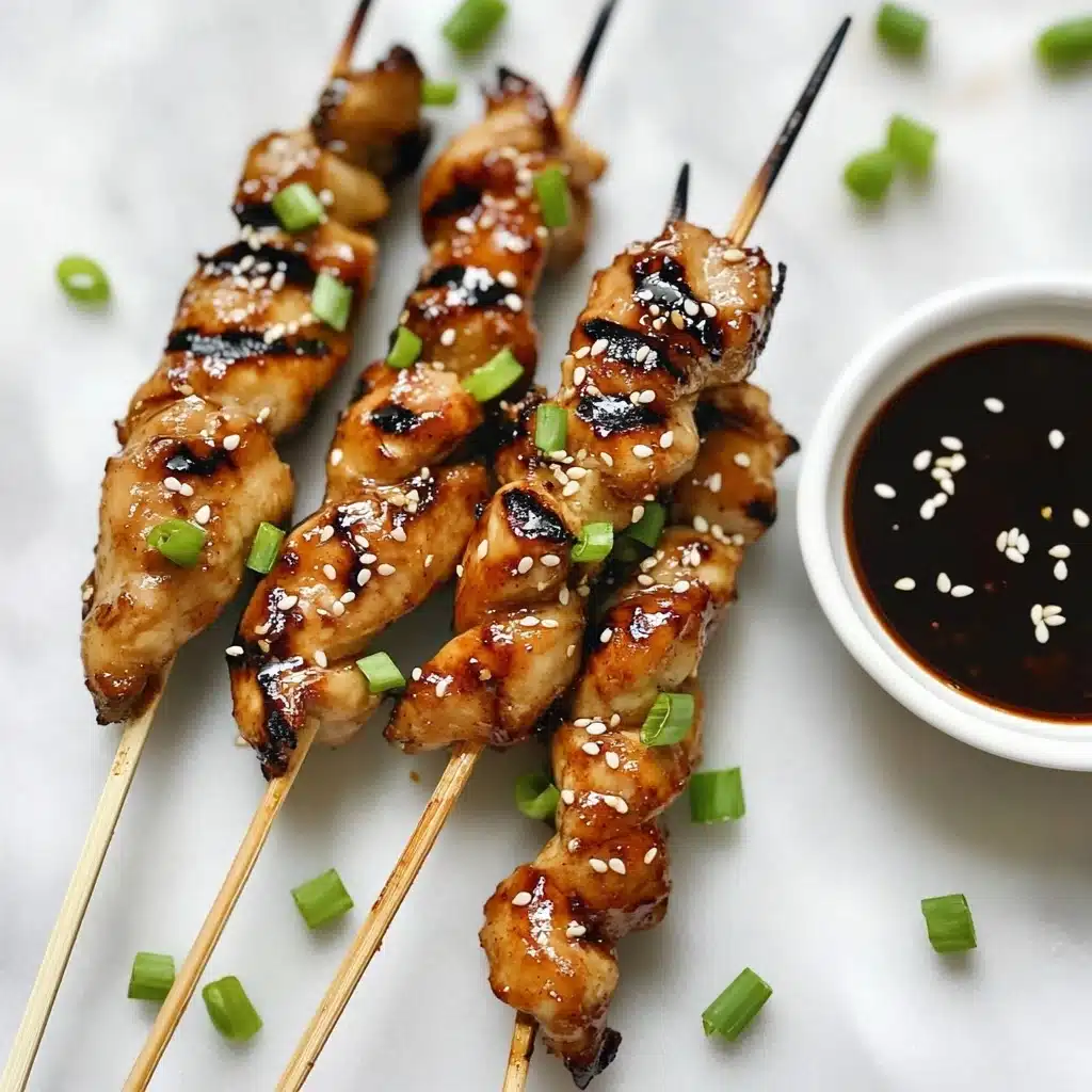 Honey Garlic Chicken Skewers Recipe - Recipe Image
