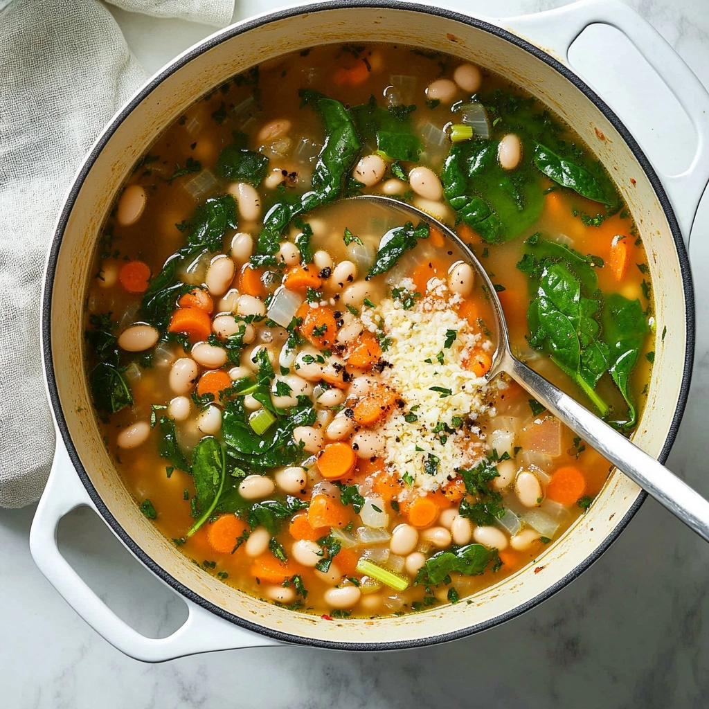 Creamy White Bean and Spinach Soup Recipe - Recipe Image