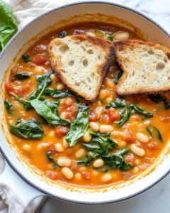 Creamy Tomato White Bean Stew Recipe