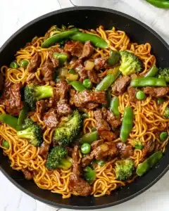 Sticky Beef & Noodles Recipe