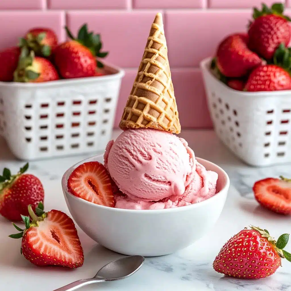 Vegan No-Churn Strawberry Ice Cream Recipe - Recipe Image