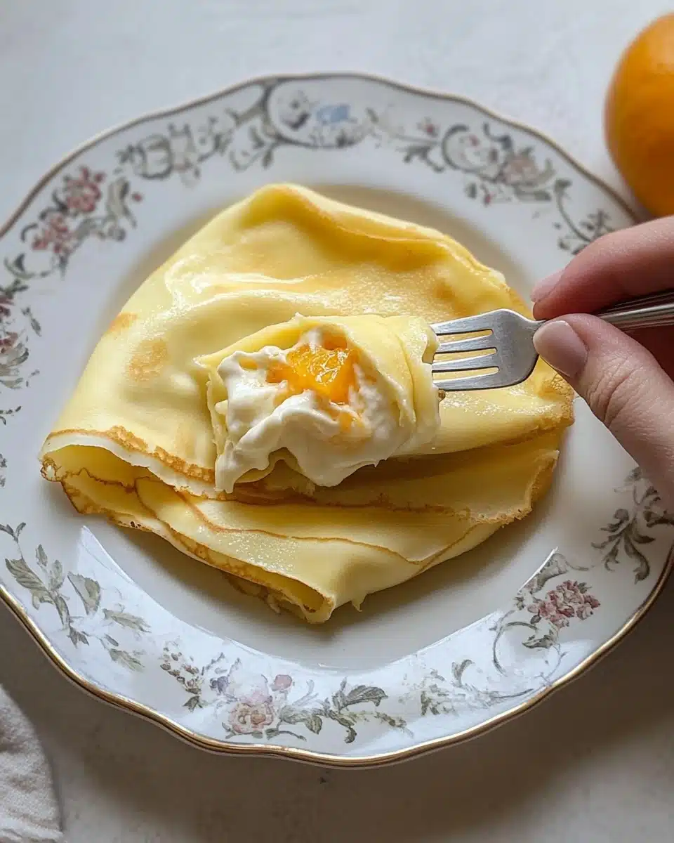 Mango Crepe Roll Recipe