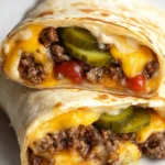 Easy Air Fryer Cheeseburger Wraps Recipe