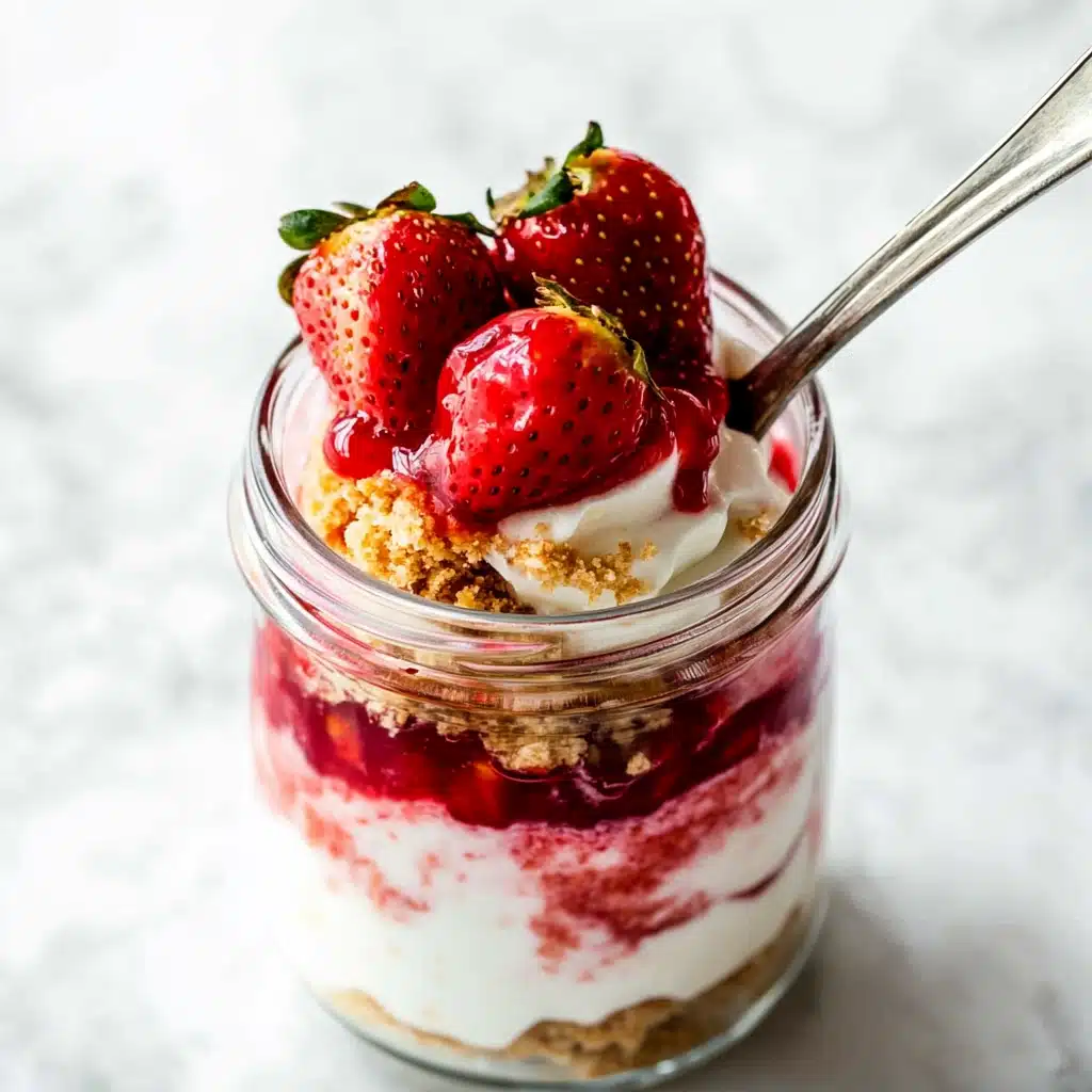 No Bake Cheesecake Jars Recipe - Recipe Image