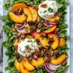 Summer Peach Salad with Burrata Recipe