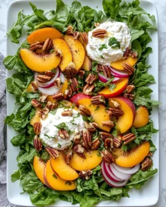 Summer Peach Salad with Burrata Recipe