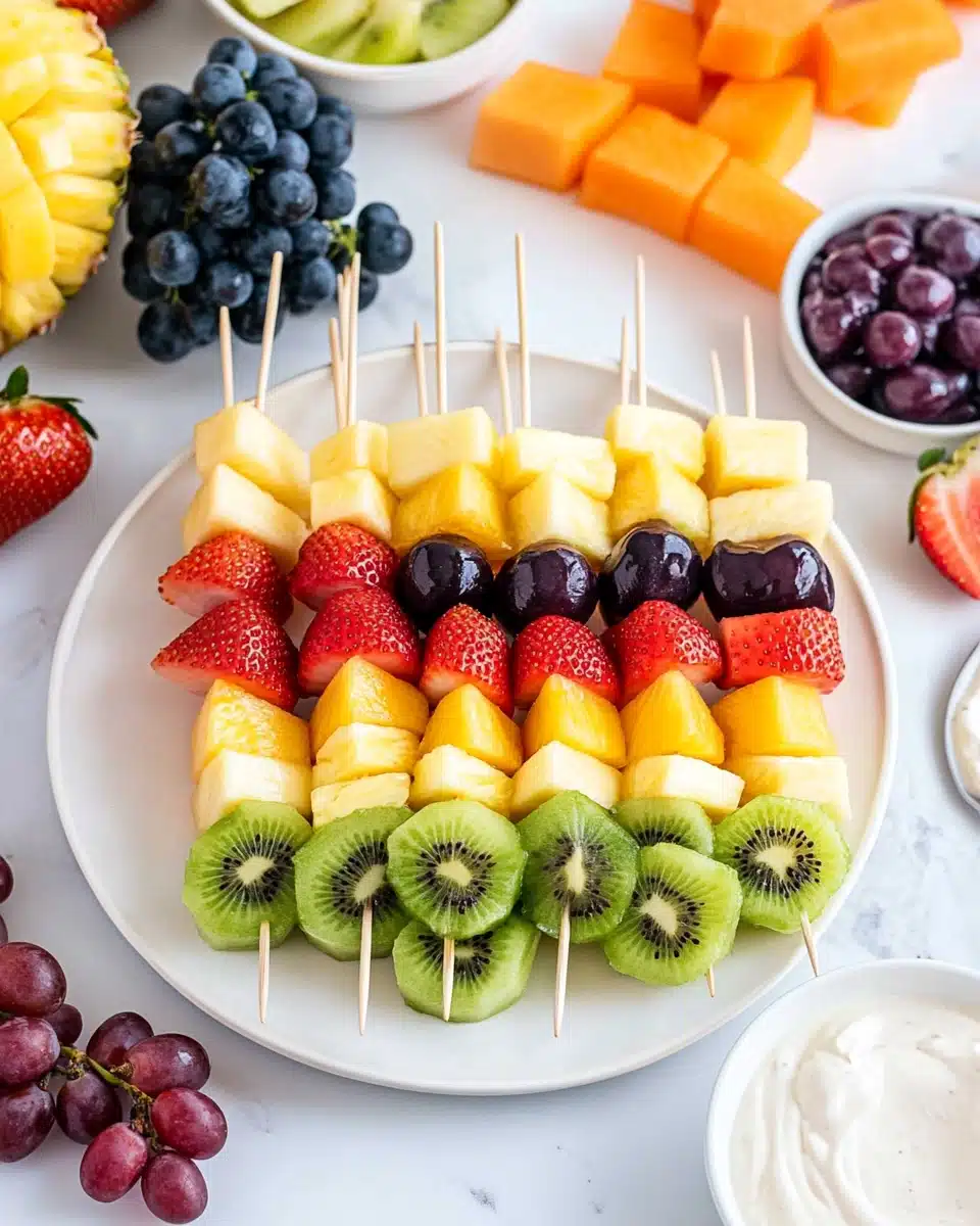 Rainbow Fruit Skewers Recipe