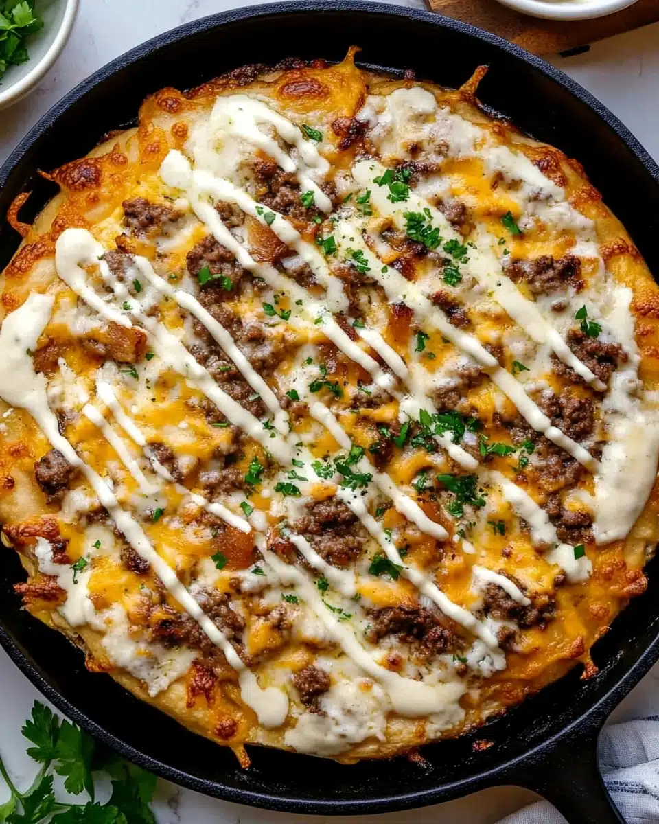 Patty Melt Pizza Recipe