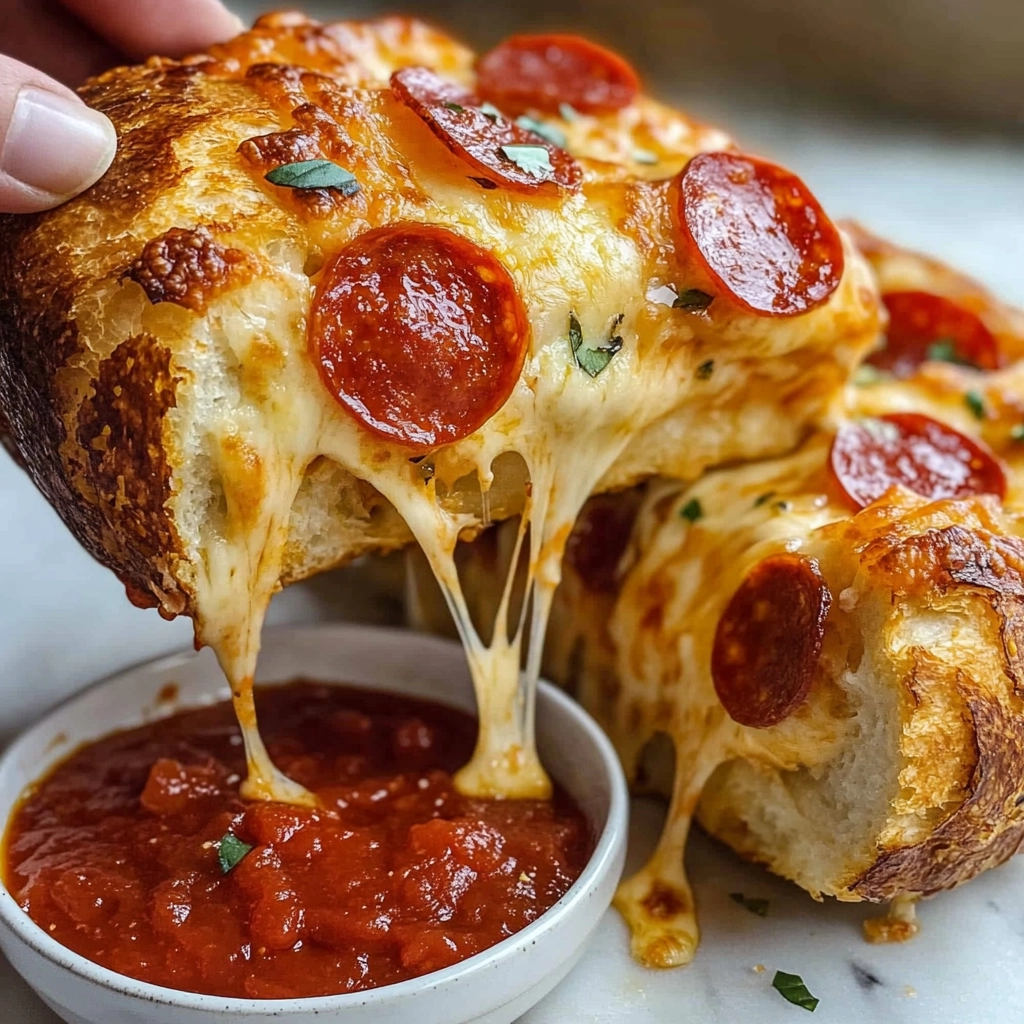 Pepperoni Pull Apart Bread Recipe - Recipe Image
