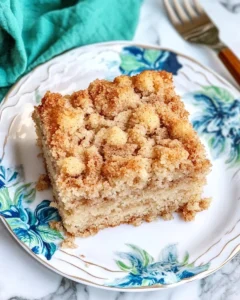 Banana Crumb Coffee Cake Recipe
