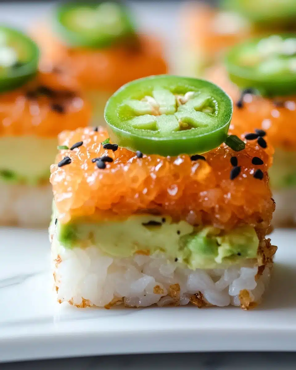 Crispy Rice Spicy Salmon Recipe