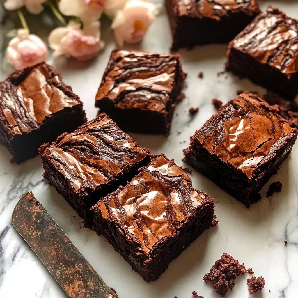 Brown Butter Crinkle Top Brownies Recipe - Recipe Image