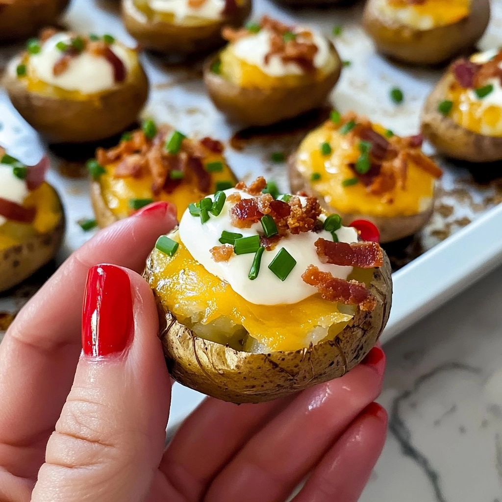 Mini Loaded Baked Potatoes Recipe - Recipe Image