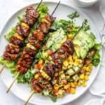 BBQ Chicken Skewer Salad Recipe