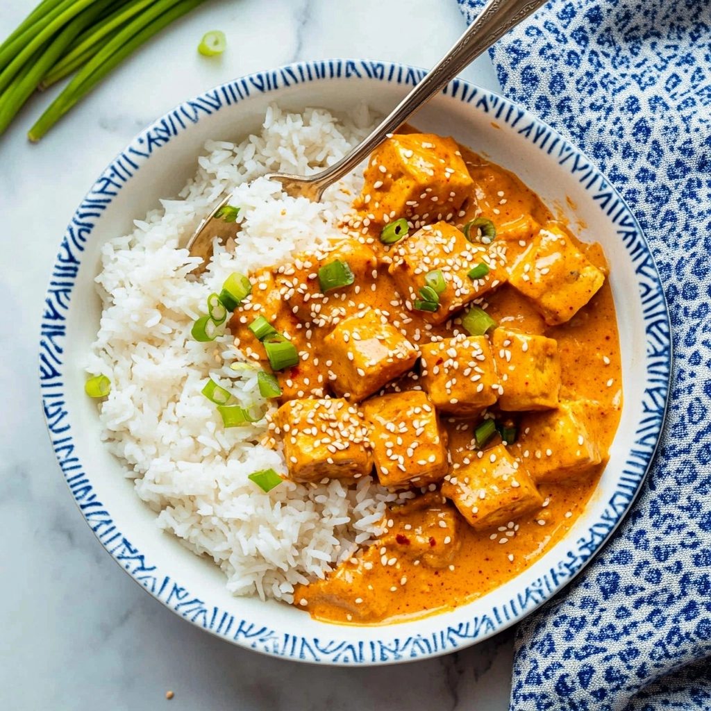 Spicy Tofu with Creamy Coconut Sauce Recipe - Recipe Image