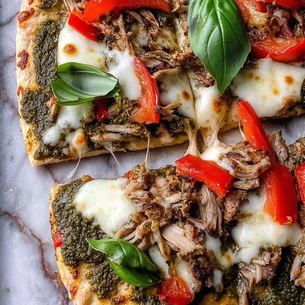 Chicken Pesto Flatbread Recipe - Recipe Image
