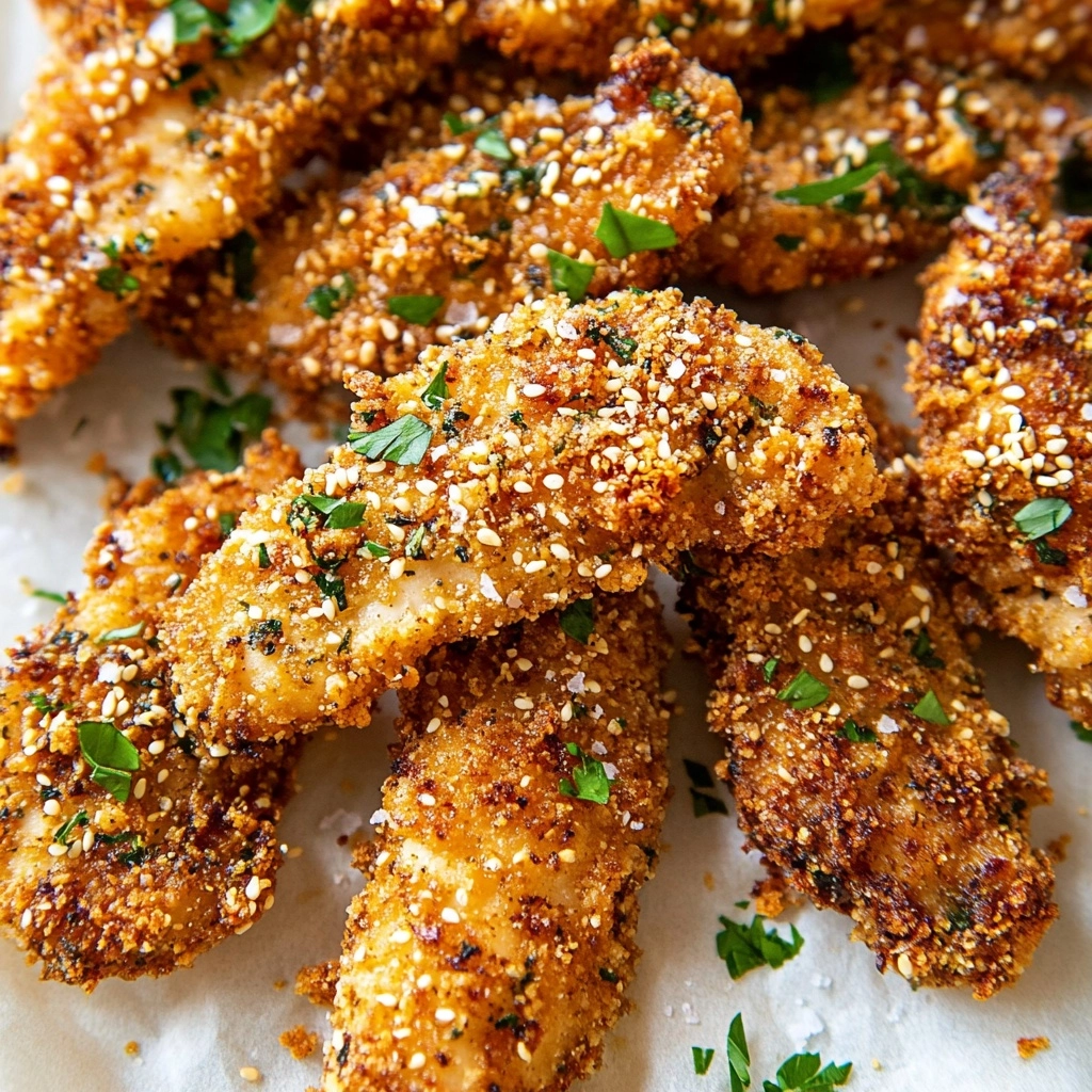 Air Fryer Chicken Tenders with Honey Mustard Sauce Recipe - Recipe Image